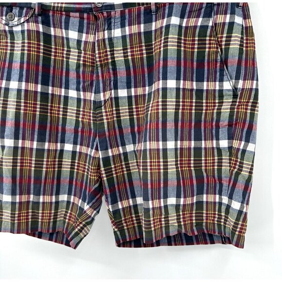 vintage 90s POLO RALPH LAUREN shorts authentic indian madras plaid cotton 38 - Picture 3 of 8